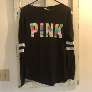 PINK Athletic Long Sleeve T. Open Back. SIze XS.